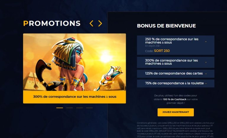 Leon Golden Casino bonus bienvenue